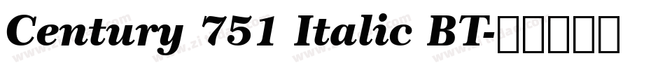 Century 751 Italic BT字体转换